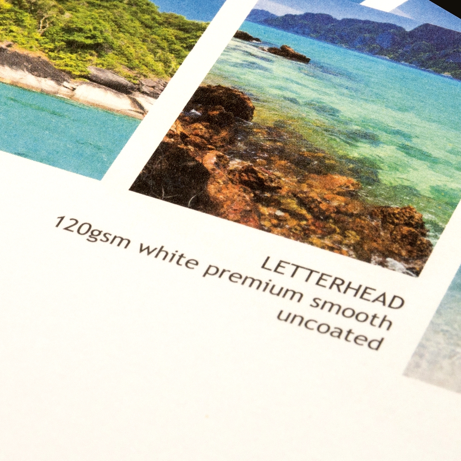Close-up of 120gsm uncoated letterhead by Petes Printing UK