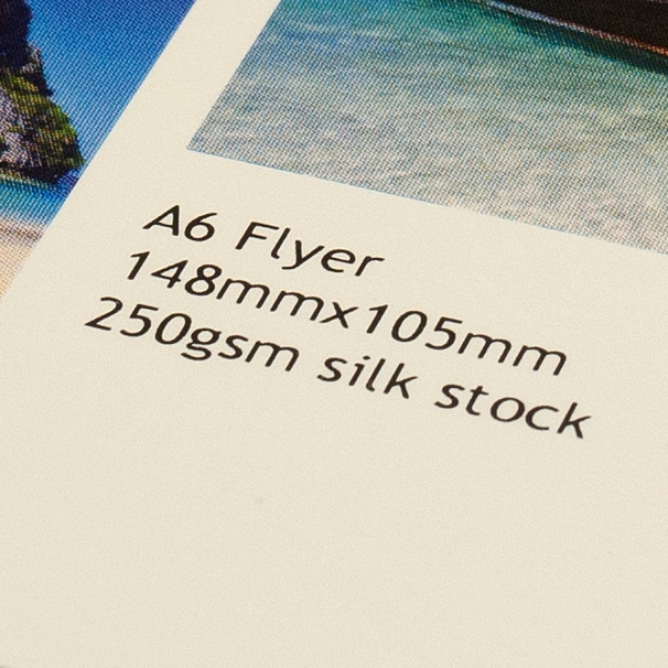 A6 250gsm flyer by Petes Printing UK