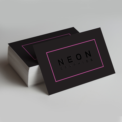 High end embellished business cards with spot uv